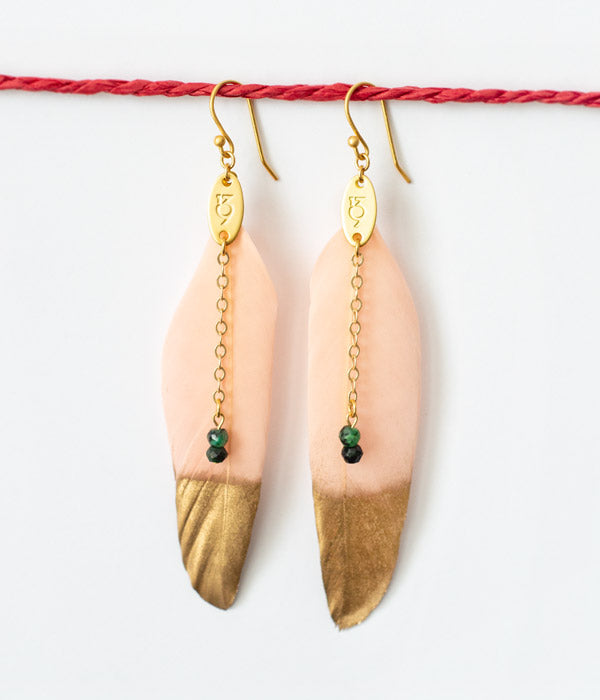 Sparrows Feather Earrings | Color Options