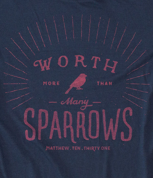 Long-Sleeve "More Than Many Sparrows"