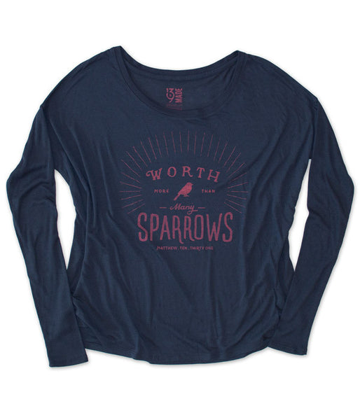 Long-Sleeve "More Than Many Sparrows"