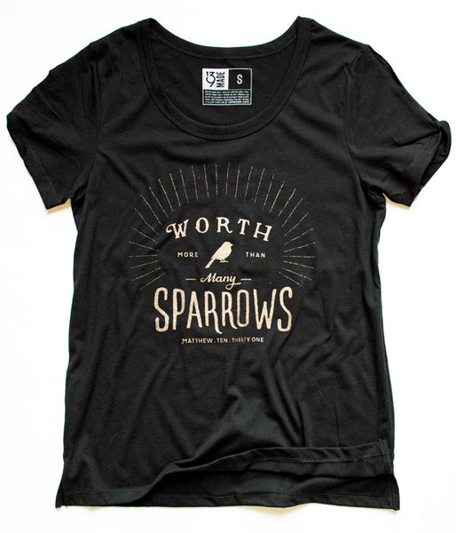 Sparrows Keyhole-Sleeves Tee