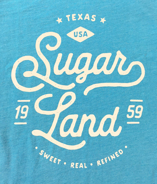 Vintage Sugar Land Tee - Heather Aqua