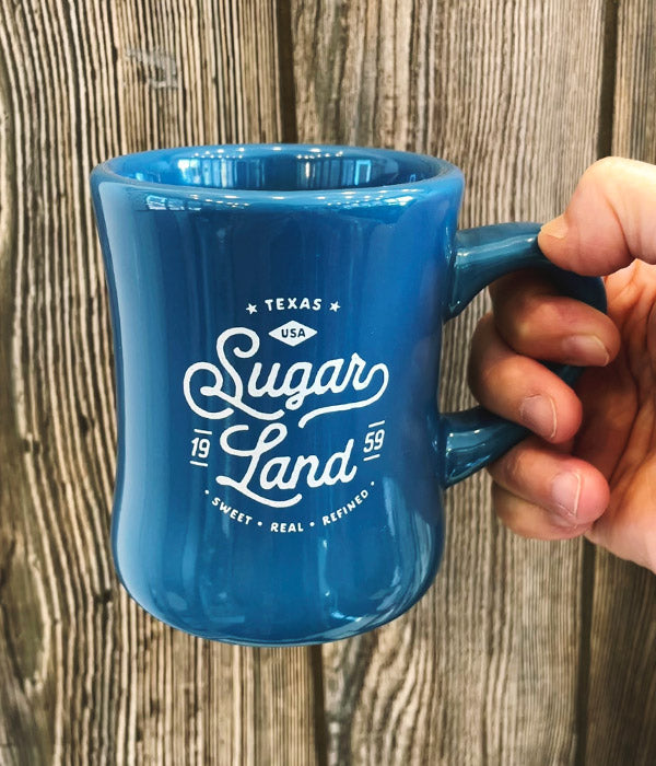 Sugar Land Diner Mug - Teal Blue