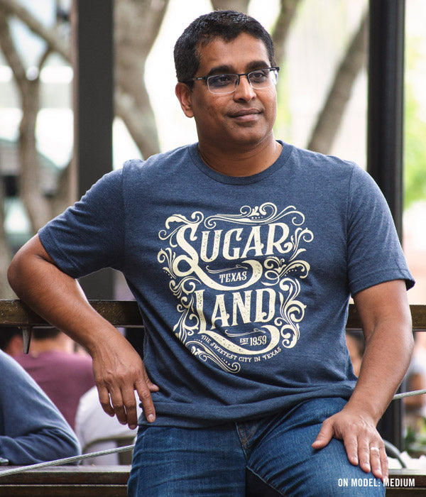 Western Sugar Land Tee - Heather Navy