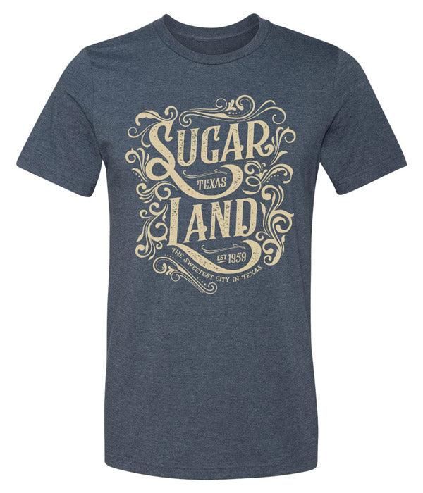 Western Sugar Land Tee - Heather Navy