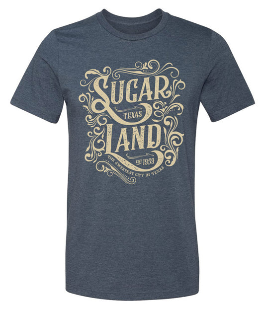 Western Sugar Land Tee - Heather Navy