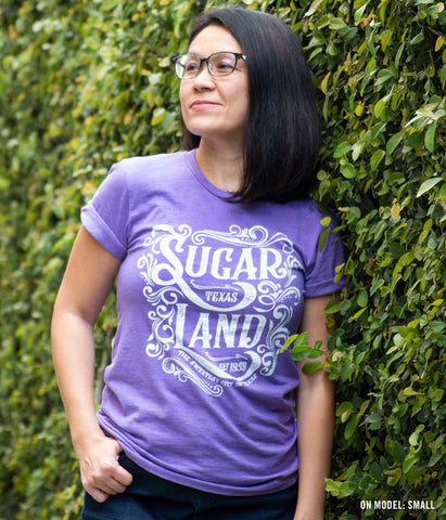 Western Sugar Land Tee - Heather Purple