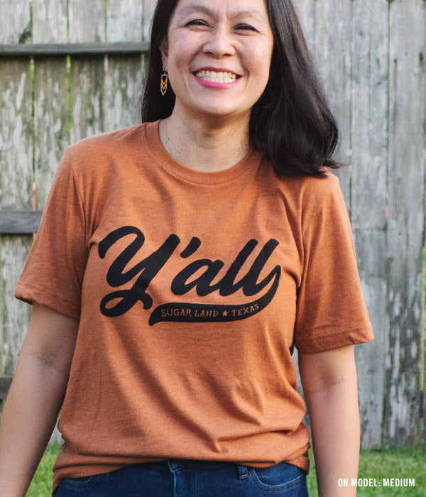 Y'all Sugar Land Tee - Burnt Orange