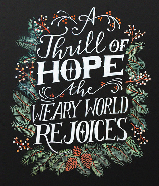 "Thrill Of Hope"Christmas Cards - Pack of 5